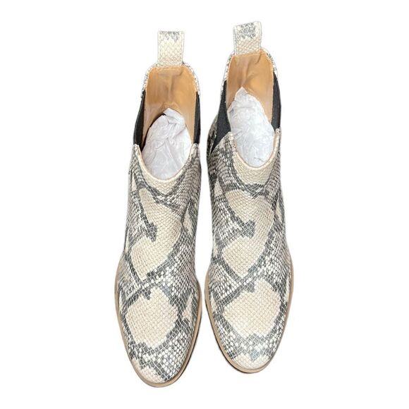Lucky Brand Haylia Leather Chelsea Snake Boot - Picture 9 of 12